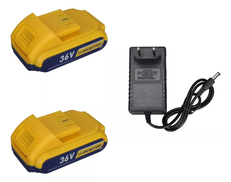 Parafusadeira Furadeira Sem Fio com 2 Baterias 36V